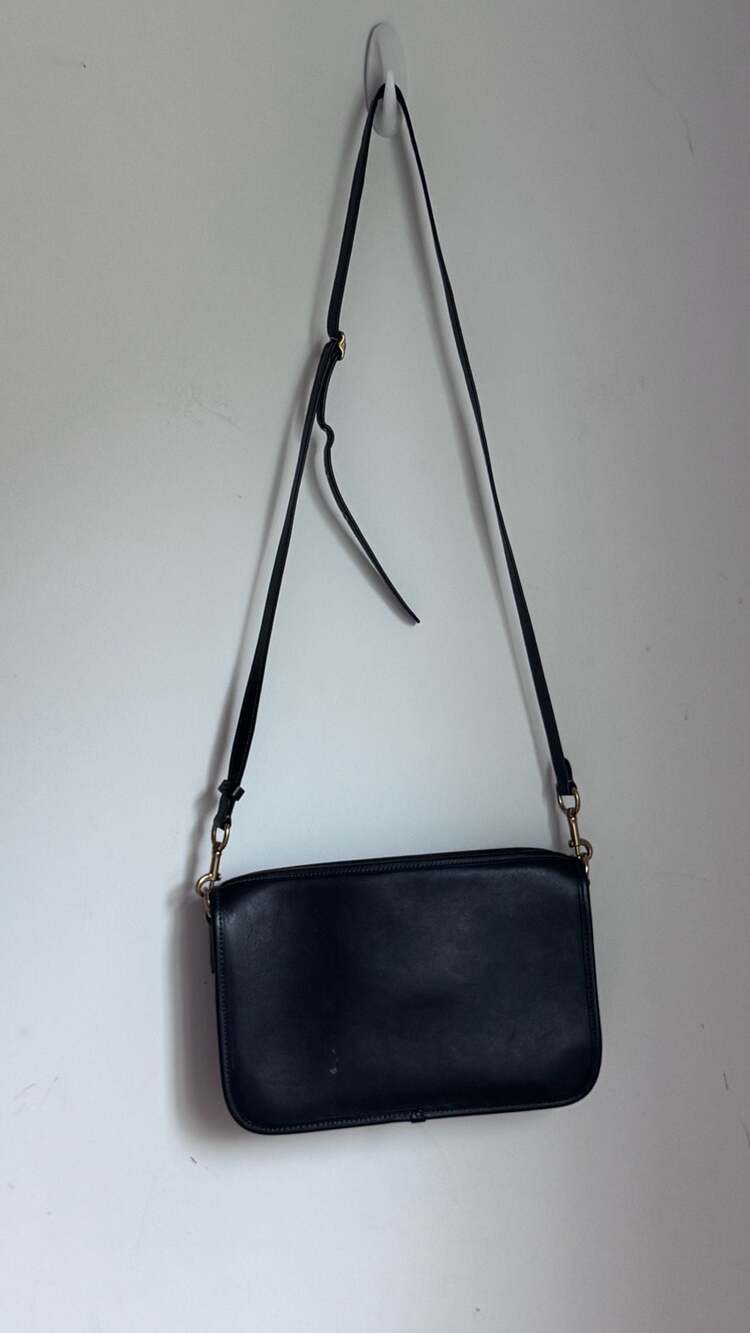 Coach Vintage Original Glovetanned Leather Black Crossbody Bag